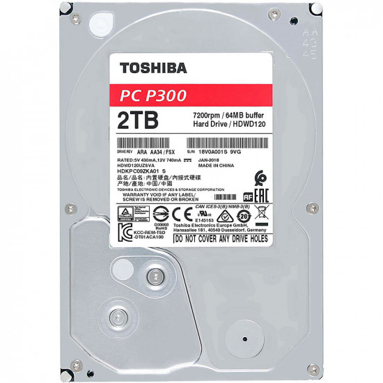 Накопитель HDD Toshiba 2TB 3.5
