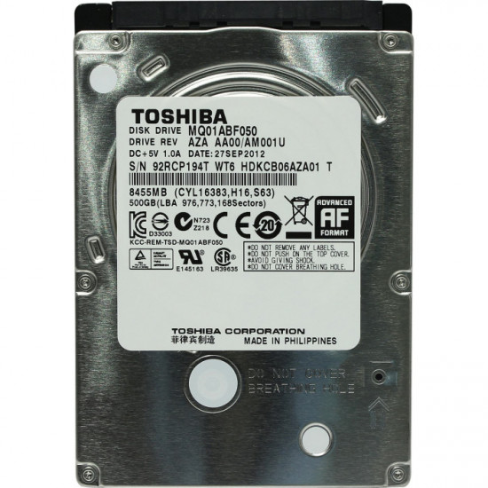 Накопитель HDD Toshiba 500 GB 2.5