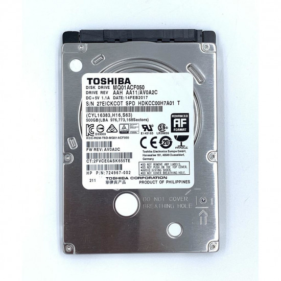 Накопитель HDD Toshiba 500GB 2.5