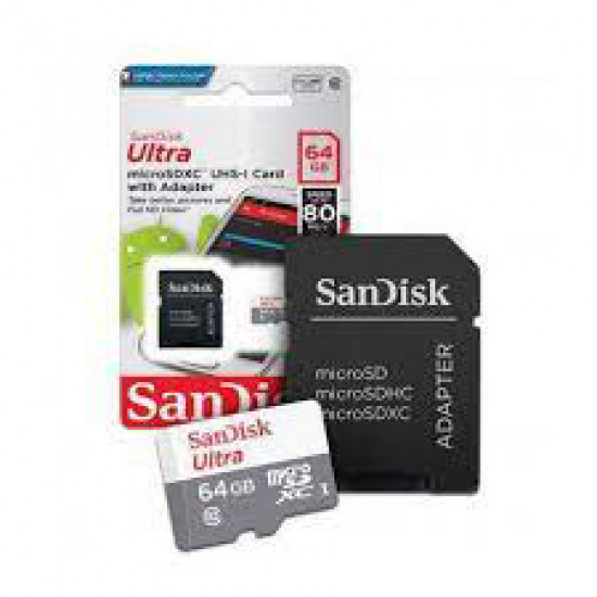 Флеш накопитель SanDisk 64GB MicroSDXC UHS-I/10
