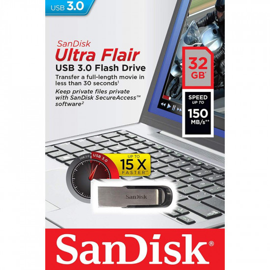 Флеш-накопитель SanDisk Ultra Flair USB 3.0 32GB
