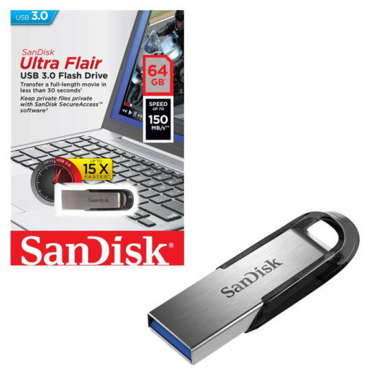 Флеш-накопитель SanDisk Ultra Flair USB 3.0 64GB
